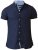 D555 Norman Short Sleeve Oxford Shirt Navy - Kauluspaidat - Miesten isot paidat 2XL – 8XL