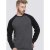 D555 Illinois Long Sleeve T-shirt Charcoal - T-paidat - Isot T-paidat 2XL – 14XL