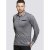 D555 Brockville Long Sleeve Polo Grey - Pikeepaidat - Miesten isot pikeepaidat