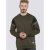 D555 Clermont Sweatshirt Khaki - Hupparit ja collegepaidat - Miesten hupparit ja collegepaidat isot koot