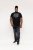 D555 Willoughby NYC Dot Printed T-Shirt Black - T-paidat - Isot T-paidat 2XL – 14XL