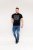 D555 Willoughby NYC Dot Printed T-Shirt Black - T-paidat - Isot T-paidat 2XL – 14XL