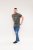 D555 Hereford Brooklyn Motorbike Printed Ringer T-Shirt Khaki - T-paidat - Isot T-paidat 2XL – 14XL