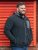 D555 Daly Quarter Zip Fleece Sweatshirt Musta/Harmaa - Hupparit ja collegepaidat - Miesten hupparit ja collegepaidat isot koot
