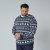 North Latitude 63144 Fjell Reindeer Knit Tummansininen - Hupparit ja collegepaidat - Miesten hupparit ja collegepaidat isot koot