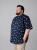 Kam Jeans 6068 Flamingo Short Sleeve Shirt Navy - Kauluspaidat - Miesten isot kauluspaidat 2XL – 8XL