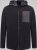 D555 Damien Micro Fleece Zip Through Hoody Musta/Harmaa - Hupparit ja collegepaidat - Miesten hupparit ja collegepaidat isot koot