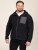 D555 Damien Micro Fleece Zip Through Hoody Musta/Harmaa - Hupparit ja collegepaidat - Miesten hupparit ja collegepaidat isot koot