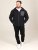 D555 Damien Micro Fleece Zip Through Hoody Musta/Harmaa - Hupparit ja collegepaidat - Miesten hupparit ja collegepaidat isot koot