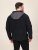 D555 Damien Micro Fleece Zip Through Hoody Musta/Harmaa - Hupparit ja collegepaidat - Miesten hupparit ja collegepaidat isot koot