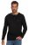 JP1880 702555 Pitkähihainen Henley-paita Musta - T-paidat - Isot T-paidat 2XL – 14XL