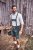 JP1880 Genuine Leather Traditional Lederhosen Shorts Green - Shortsit - Shortsit, isot koot – W40-W60