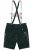 JP1880 Genuine Leather Traditional Lederhosen Shorts Green - Shortsit - Shortsit, isot koot – W40-W60