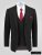 D555 Ted 4 Way Stretch Tailored Suit Jacket Musta - Puvut ja pikkutakit - Pukuja suurissa mitoissa