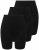 Ulla Popken 716595 Bokserialushousut 3 kpl Musta - Alushousut - 