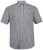 JP1880 722860 Lyhythihainen ruudullinen kauluspaita Musta - Kauluspaidat - Miesten isot kauluspaidat 2XL – 8XL