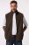 JP1880 Fleece Vest Stand-up Collar Brown - Takit - Miesten Takit, isot koot – 2XL – 12XL