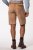 JP1880 Premium Goat Suede Staghorn Embroidery Shorts Leather Brown - JP1880 - JP1880 Miesten Isot Koot