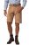 JP1880 Premium Goat Suede Staghorn Embroidery Shorts Leather Brown - Shortsit - Shortsit, isot koot – W40-W60