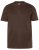 JP1880 Henley Basic T-Shirt with Buttons Brown - T-paidat - Isot T-paidat 2XL – 14XL
