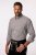 JP1880 Long Sleeve Check Print Traditional Shirt Brown - Kauluspaidat - Miesten isot kauluspaidat 2XL – 8XL