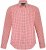 JP1880 Modern Fit Button-Down Collar Long Sleeve Check Shirt Light Red - Kauluspaidat - Miesten isot kauluspaidat 2XL – 8XL