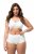 Ulla Popken 800279 Raidalliset alushousut 2 kpl Valkoinen - Alushousut - 