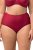 Ulla Popken 800279 Raidalliset alushousut 2 kpl Viininpunainen - Alushousut - 