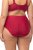 Ulla Popken 800279 Raidalliset alushousut 2 kpl Viininpunainen - Alushousut - 