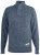 D555 Wilmington Zipper And Button Neck Sweater Blue - Hupparit ja collegepaidat - Miesten hupparit ja collegepaidat isot koot
