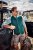 JP1880 Mottled Stretch Knit Stand-up Collar Vest Turquoise Blue - JP1880 - JP1880 Miesten Isot Koot