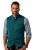 JP1880 Mottled Stretch Knit Stand-up Collar Vest Turquoise Blue - JP1880 - JP1880 Miesten Isot Koot