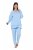 Ulla Popken 810592 Pyjama pitsillä Vaaleansininen - Pyjama/Loungewear - 
