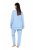 Ulla Popken 810592 Pyjama pitsillä Vaaleansininen - Pyjama/Loungewear - 