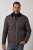 JP1880 811805 Tikattu takki vakosamettikauluksella Mustanruskea - Takit - Miesten Takit, isot koot – 2XL – 12XL