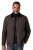 JP1880 811805 Tikattu takki vakosamettikauluksella Mustanruskea - Takit - Miesten Takit, isot koot – 2XL – 12XL