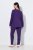 Ulla Popken 812441 Pitkähihainen pyjama pitsillä Kuninkaansininen - Pyjama/Loungewear - 