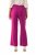 Ulla Popken 813306 Leveälahkeiset puvunhousut joustovyötäröllä Magenta - Kangashousut - Naisten plus-size kangashousut