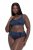 Ulla Popken 815268 Raidalliset alushousut Tummansininen - Alushousut - 