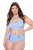 Ulla Popken 815268 Raidalliset alushousut Vaaleansininen - Alushousut - 