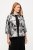 Ulla Popken 816673 Väljä jacquard-bleiseri 3/4-hihoilla Musta - Naisten bleiserit isot koot - Bleiserit naisille plus-koossa