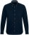 JP1880 Modern Fit Buttoned Collar Cotton Shirt Navy Blue - Kauluspaidat - Miesten isot kauluspaidat 2XL – 8XL