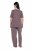 Ulla Popken 821244 Pilkullinen pyjama Ruskea - Pyjama/Loungewear - 