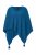 Ulla Popken Knit Pointed Hem Poncho Cerulean - Naisten hupparit ja collegepaidat isot koot - 