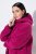 Ulla Popken 823371 Huppullinen teddytakki tikatuilla taskuilla Fuksia - Fleecevaatteet - 
