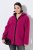 Ulla Popken 823371 Huppullinen teddytakki tikatuilla taskuilla Fuksia - Fleecevaatteet - 