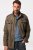 JP1880 Field Jacket with Badges Vintage Look TALL Moss Green - TALL takit - TALL-takit pitkille miehille