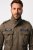 JP1880 Field Jacket with Badges Vintage Look TALL Moss Green - TALL takit - TALL-takit pitkille miehille