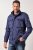 JP1880 Field Jacket with Badges Vintage Look Light Azure Blue - Takit - Miesten Takit, isot koot – 2XL – 12XL