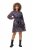 Ulla Popken 824976 Kuviollinen mekko Tummansininen - Midimekot - Midimekot isoissa ko'oissa